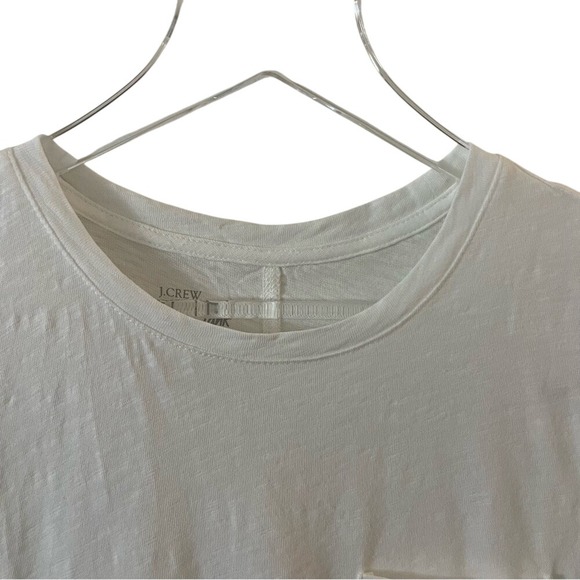 J Crew Shirt Womens White Girlfriend pocket tank top medium CJ049 NWT - Picture 5 of 14